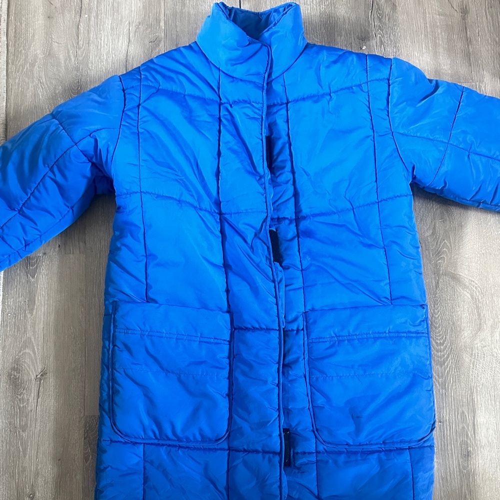 ASOS Design Blue Puffer Jacket